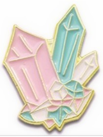 Crystal Enamel Pin 